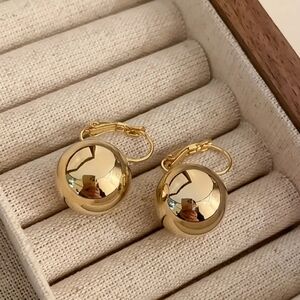Gold Ball Earrings